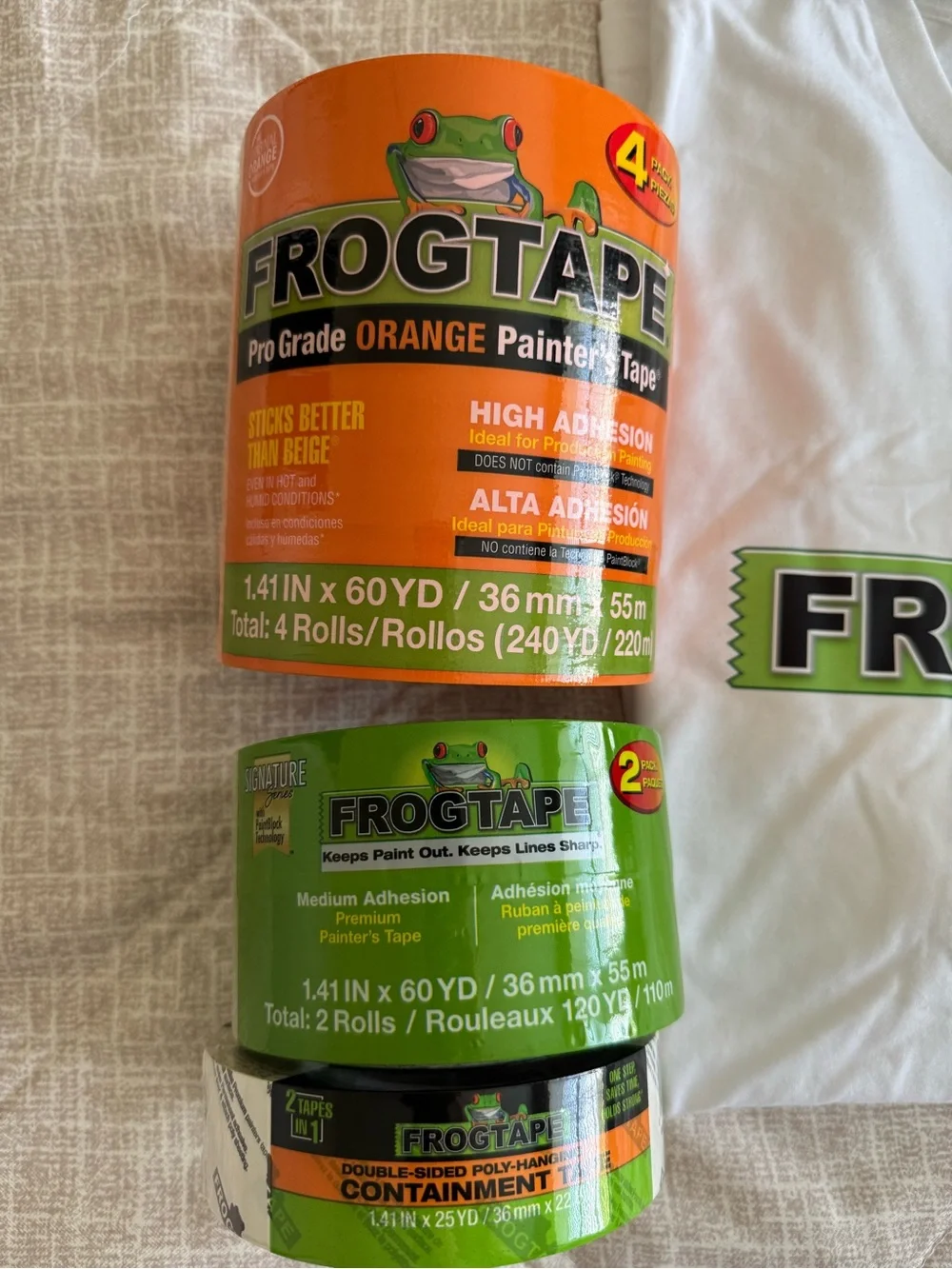 Frogtape and shirt